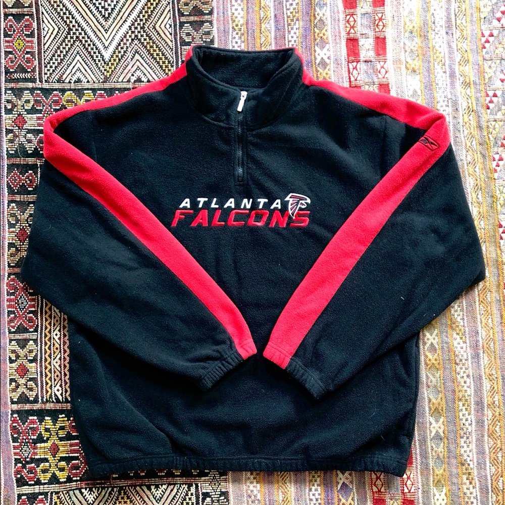 Atlanta Falcon 1/4 Zip Reebok Fleece XL Pull-Over